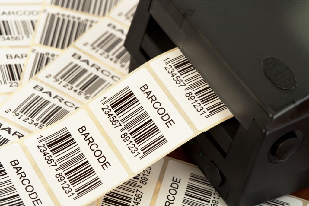 Label printing for parcels