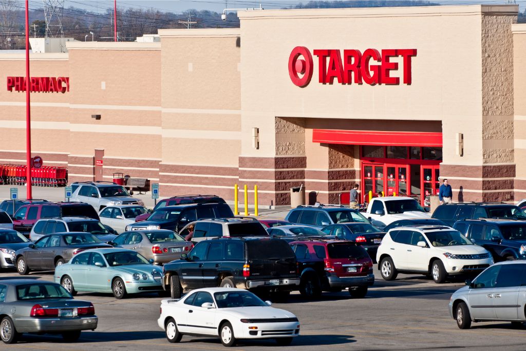 exterior design of Target mall