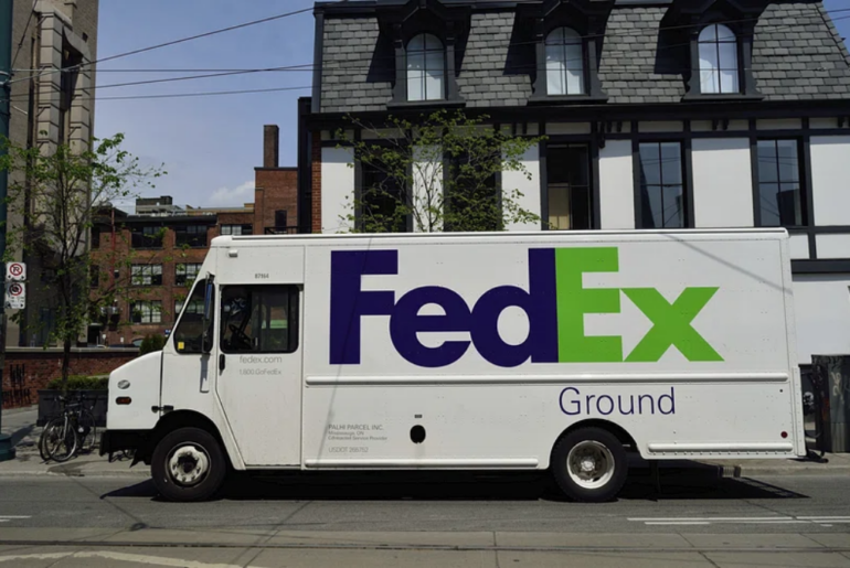 FedEx ground delivery truck